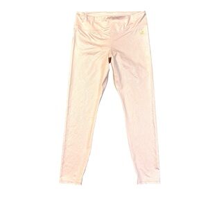 Juicy Couture Ballet Pink Pearl Foil Shimmer Leggings XL